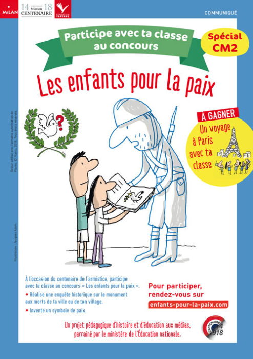 Affiche "Les enfants pour la paix"