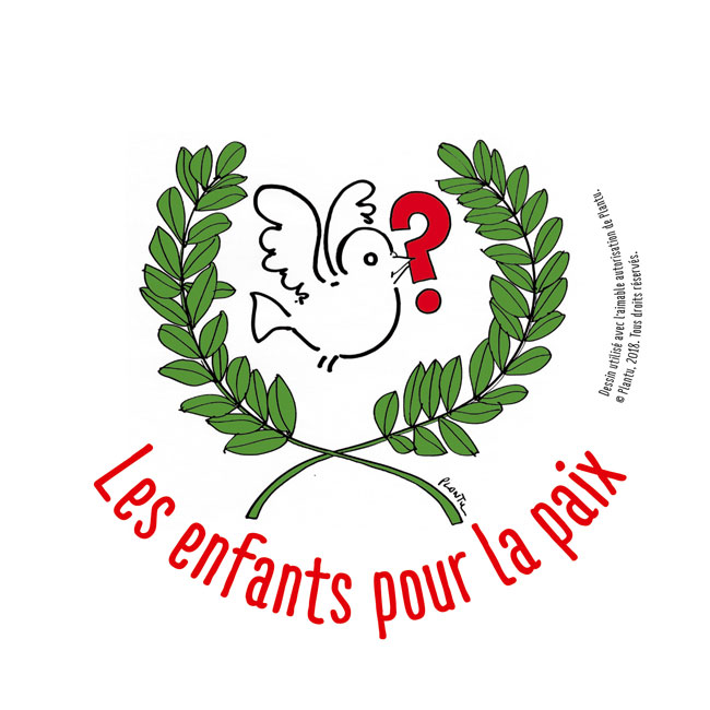 Logo Enfants pour la paix © Plantu